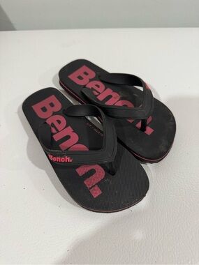 Bench Kids Black and Pink Flip Flop Sandals